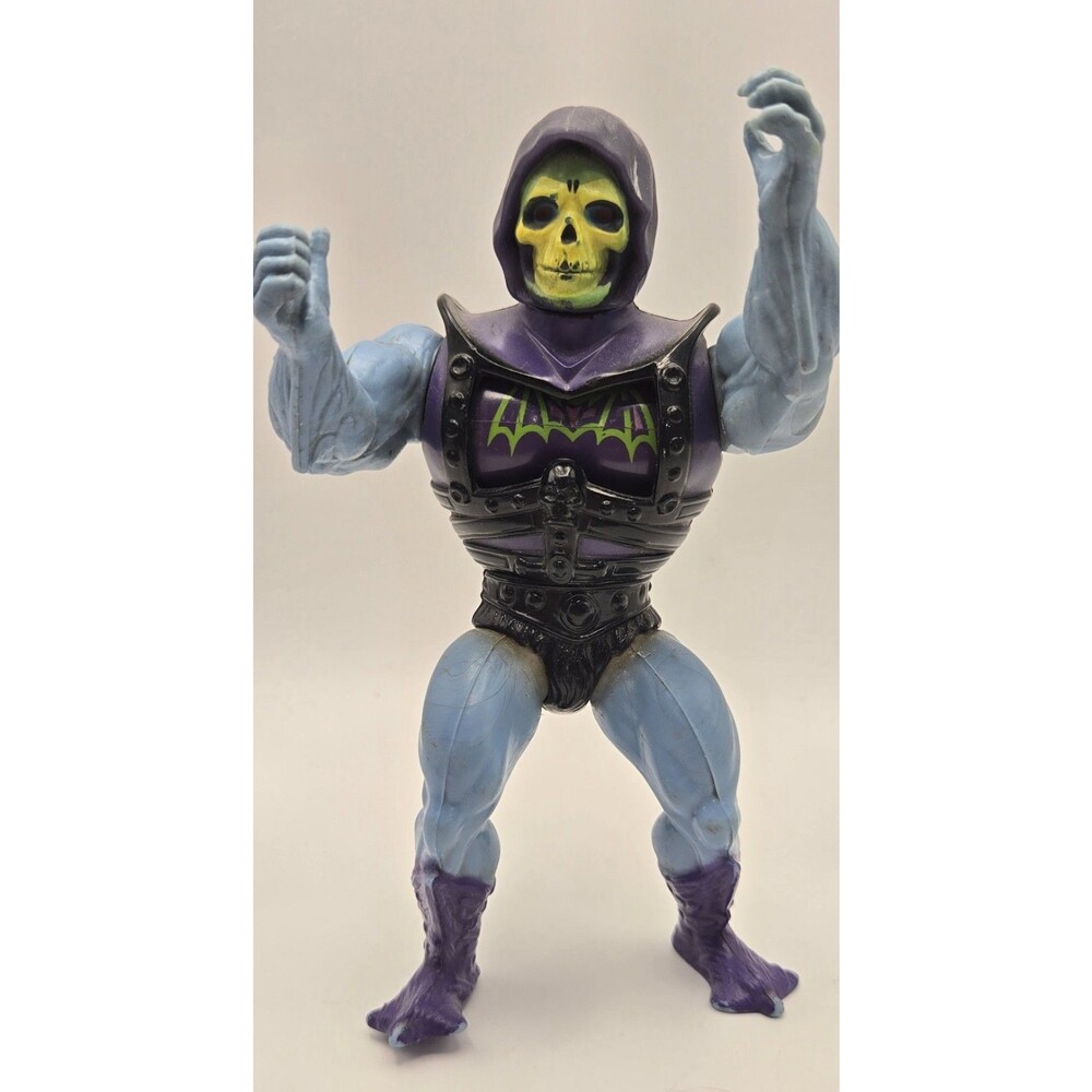 Vintage MOTU Battle Armor Skeletor Action Figure 1983 MEXICO COO Variant Mattel